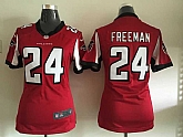 Women Nike Atlanta Falcons #24 Freeman Red Game Jersey
